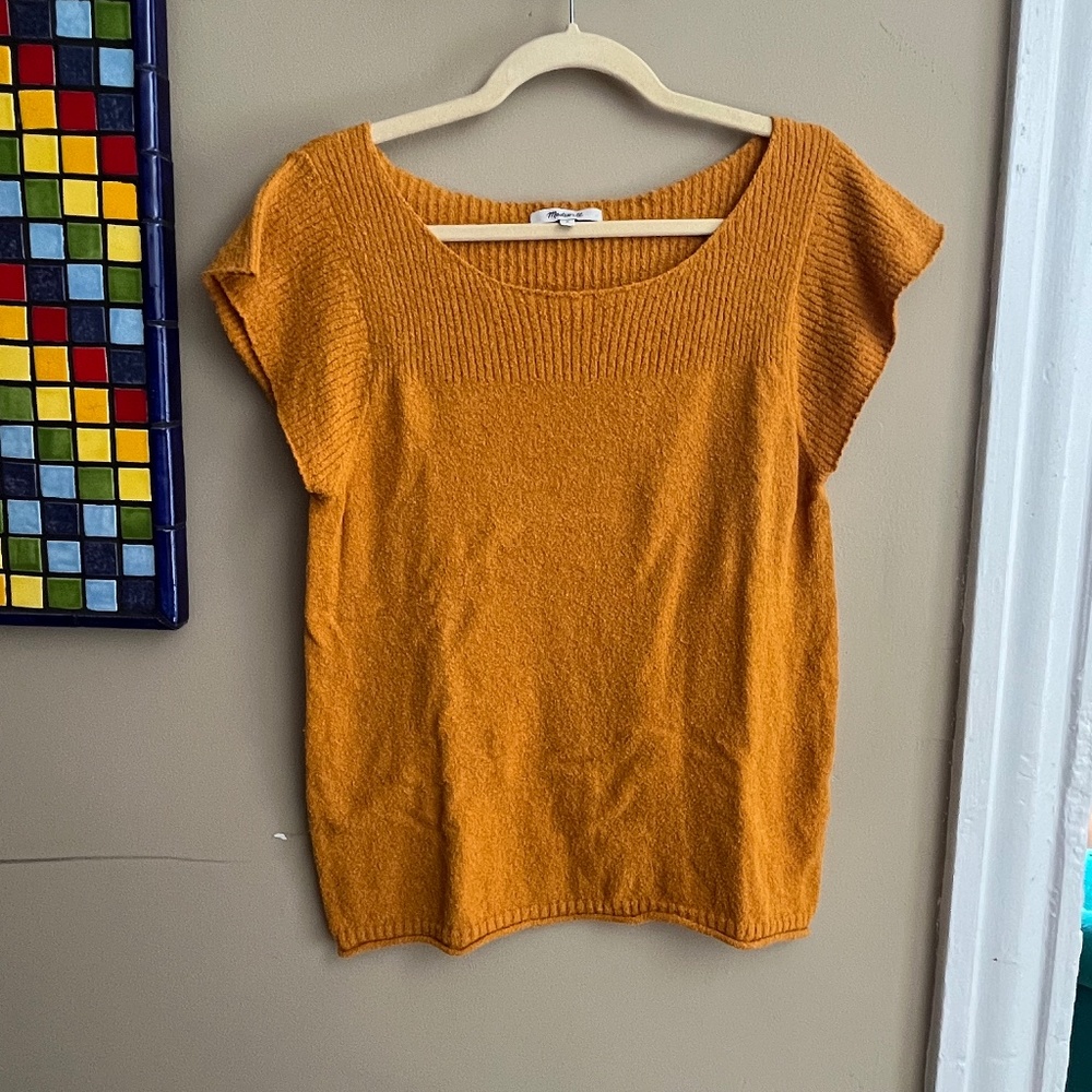 Madewell Mustard Yellow Top